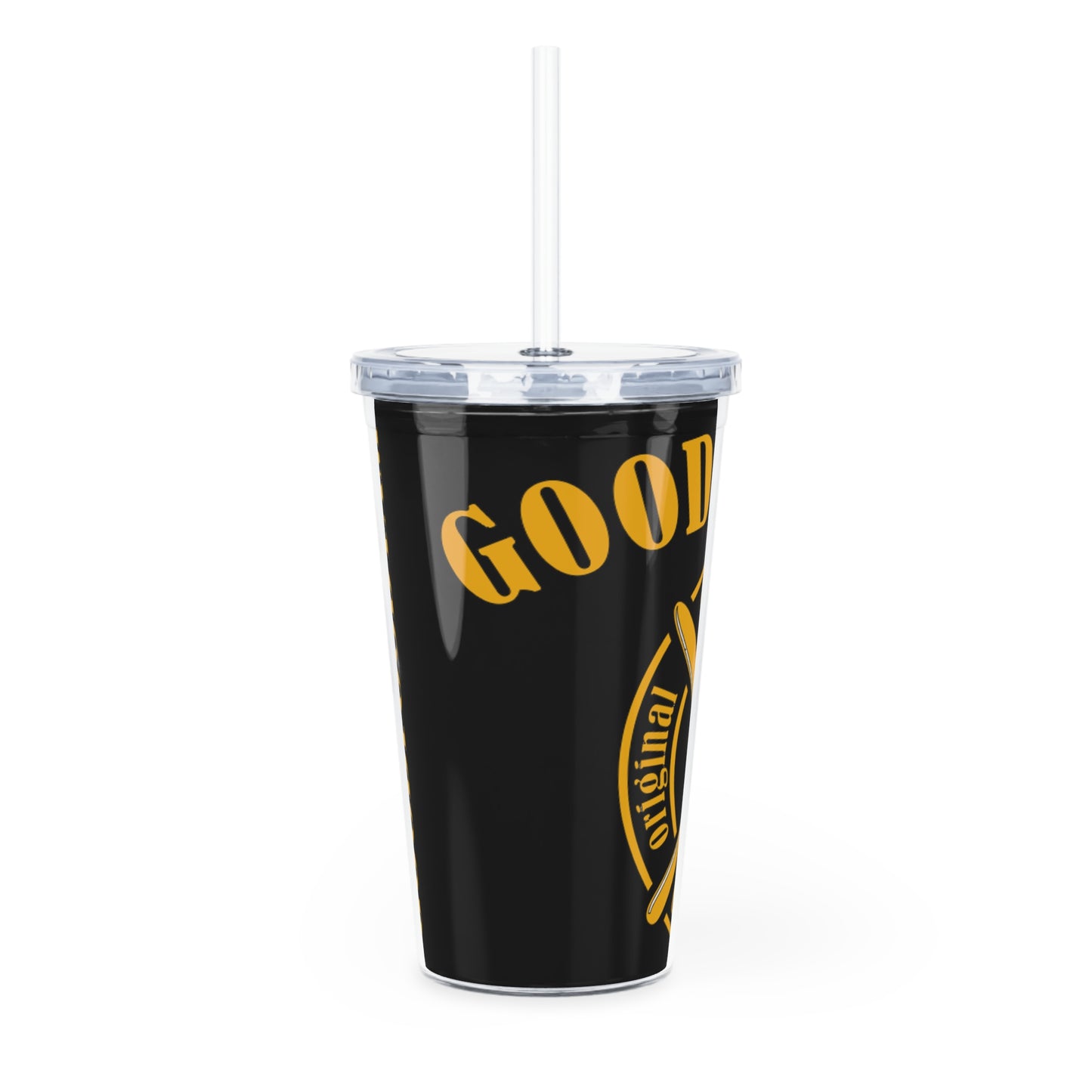 Plastic Tumbler with Straw