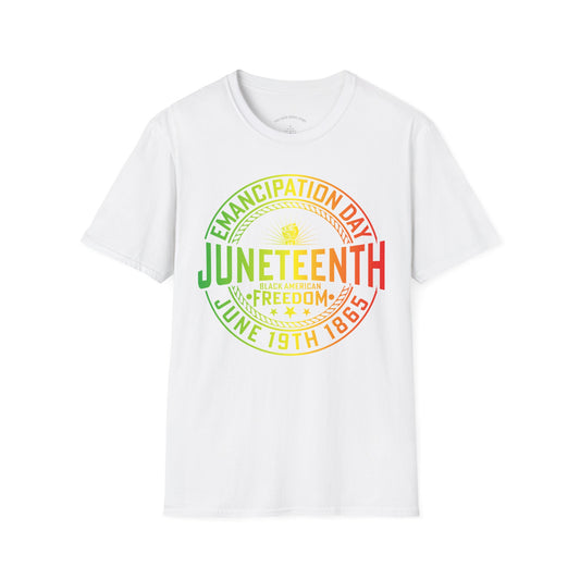 Juneteenth Celebration T-Shirt, Emancipation Day Tee, Freedom Shirt, Unisex Softstyle Tee for Independence, African American History Apparel