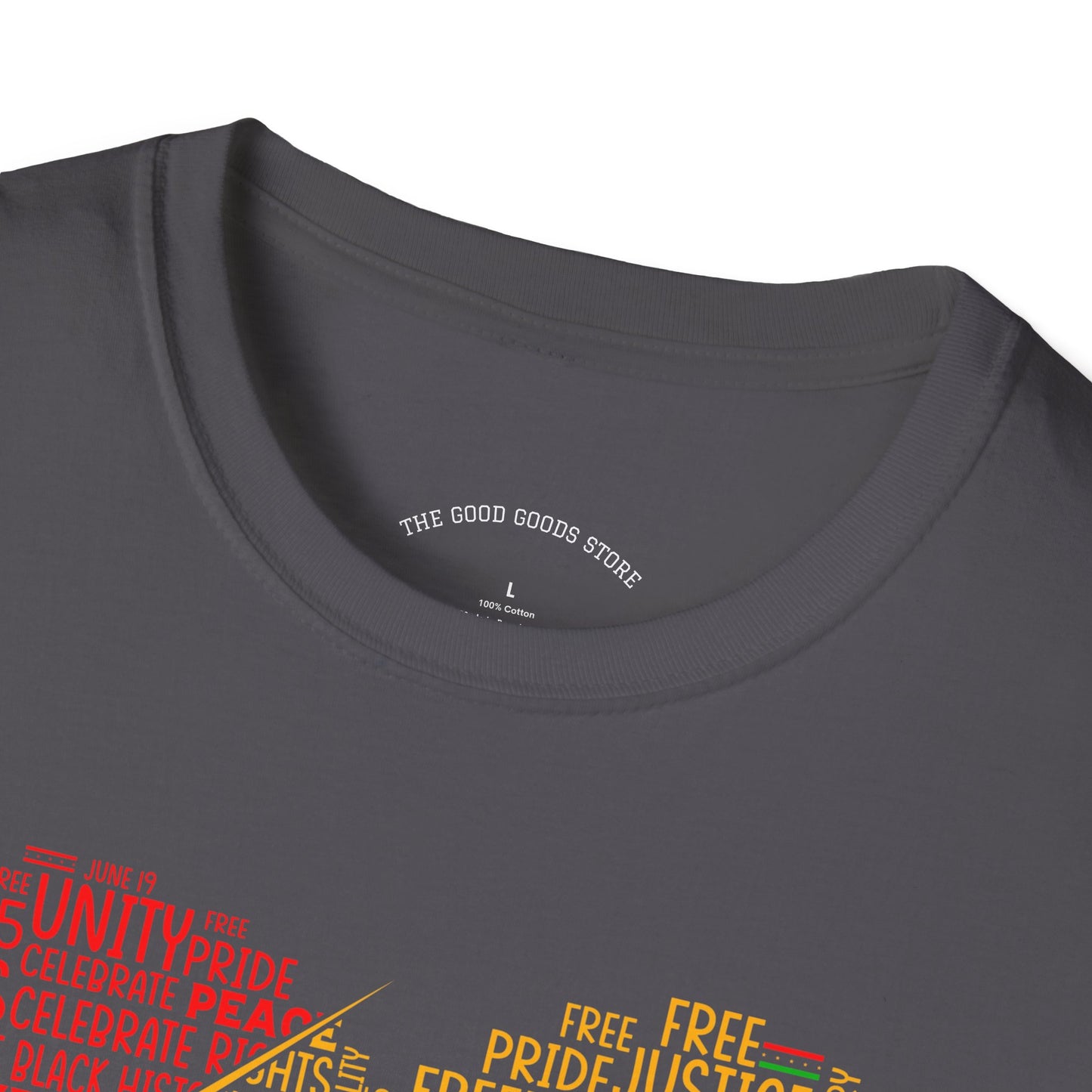 Juneteenth Heart & Fist Unisex T-Shirt | Celebrate Freedom, Equality, & Love, Ideal for Heritage Month, Gifts, Casual Wear