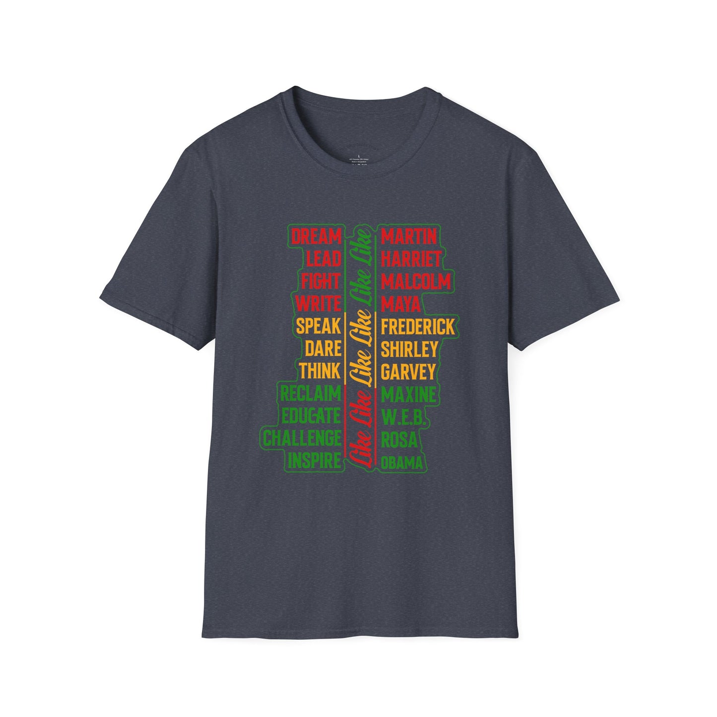 Empowerment Unisex Softstyle T-Shirt - Inspire, Educate, Celebrate, Activism, Black History, Equality