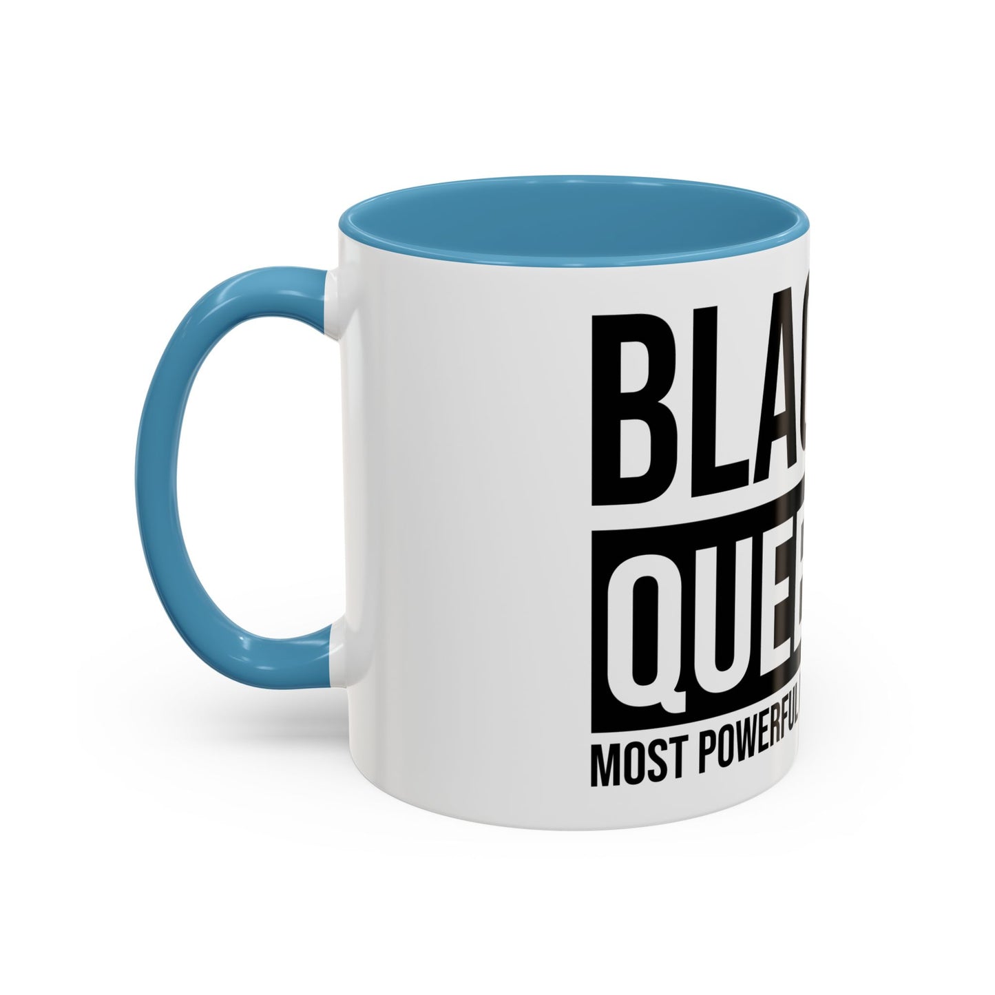 Black Queen Accent Coffee Mug - Empowering Chess Design for Inspired Women