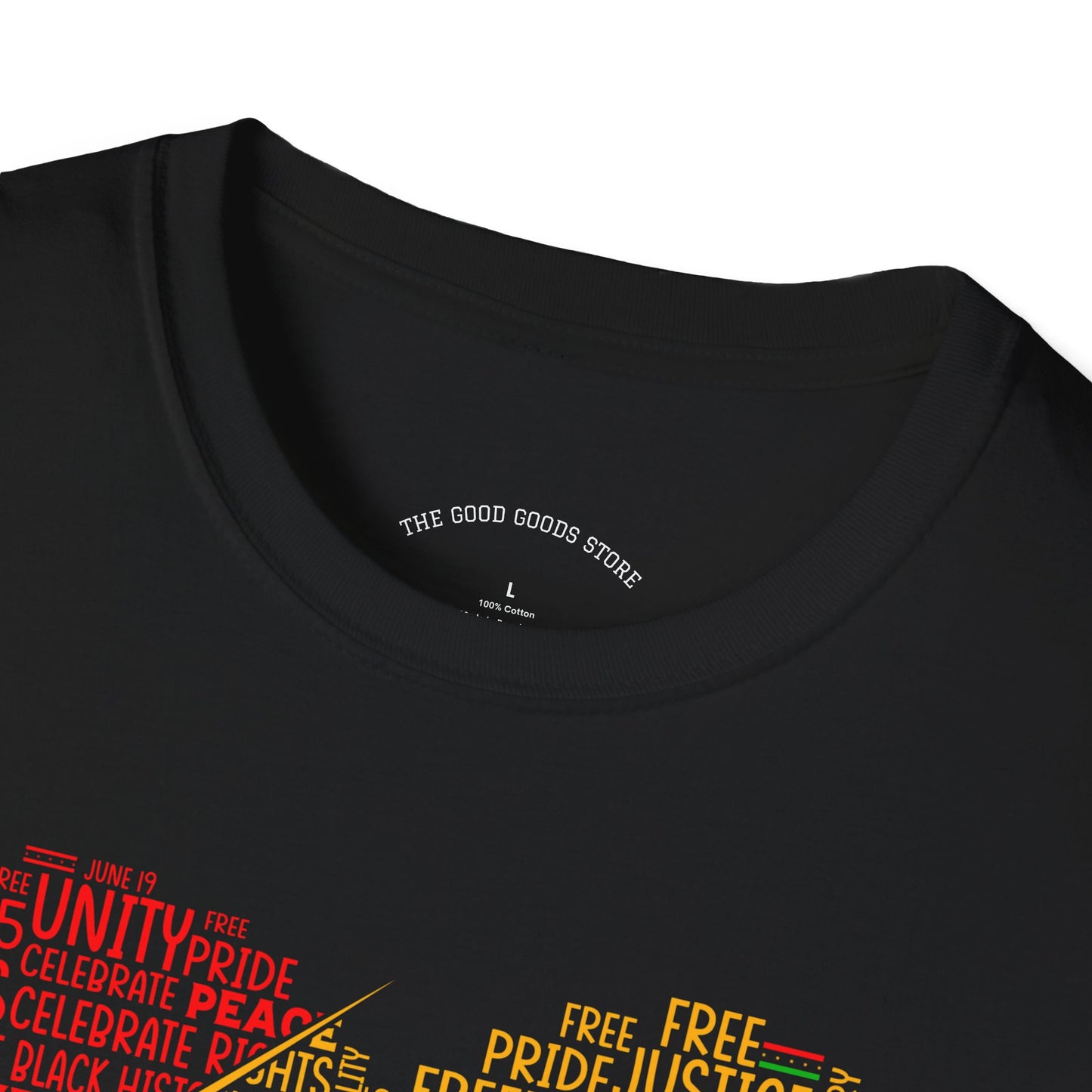 Juneteenth Heart & Fist Unisex T-Shirt | Celebrate Freedom, Equality, & Love, Ideal for Heritage Month, Gifts, Casual Wear