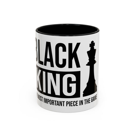 Black King Accent Coffee Mug - Important Piece in the Game