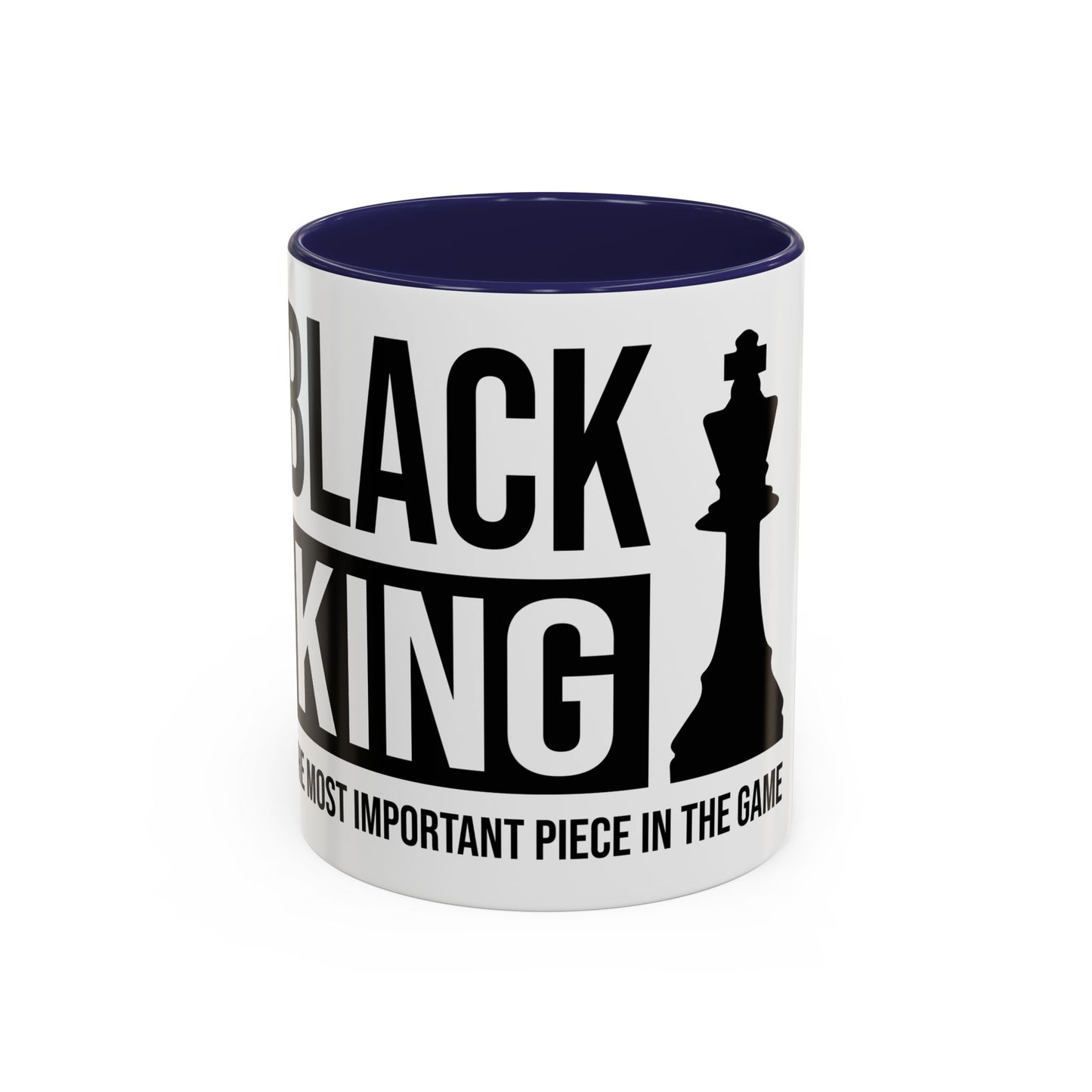 Black King Accent Coffee Mug - Important Piece in the Game