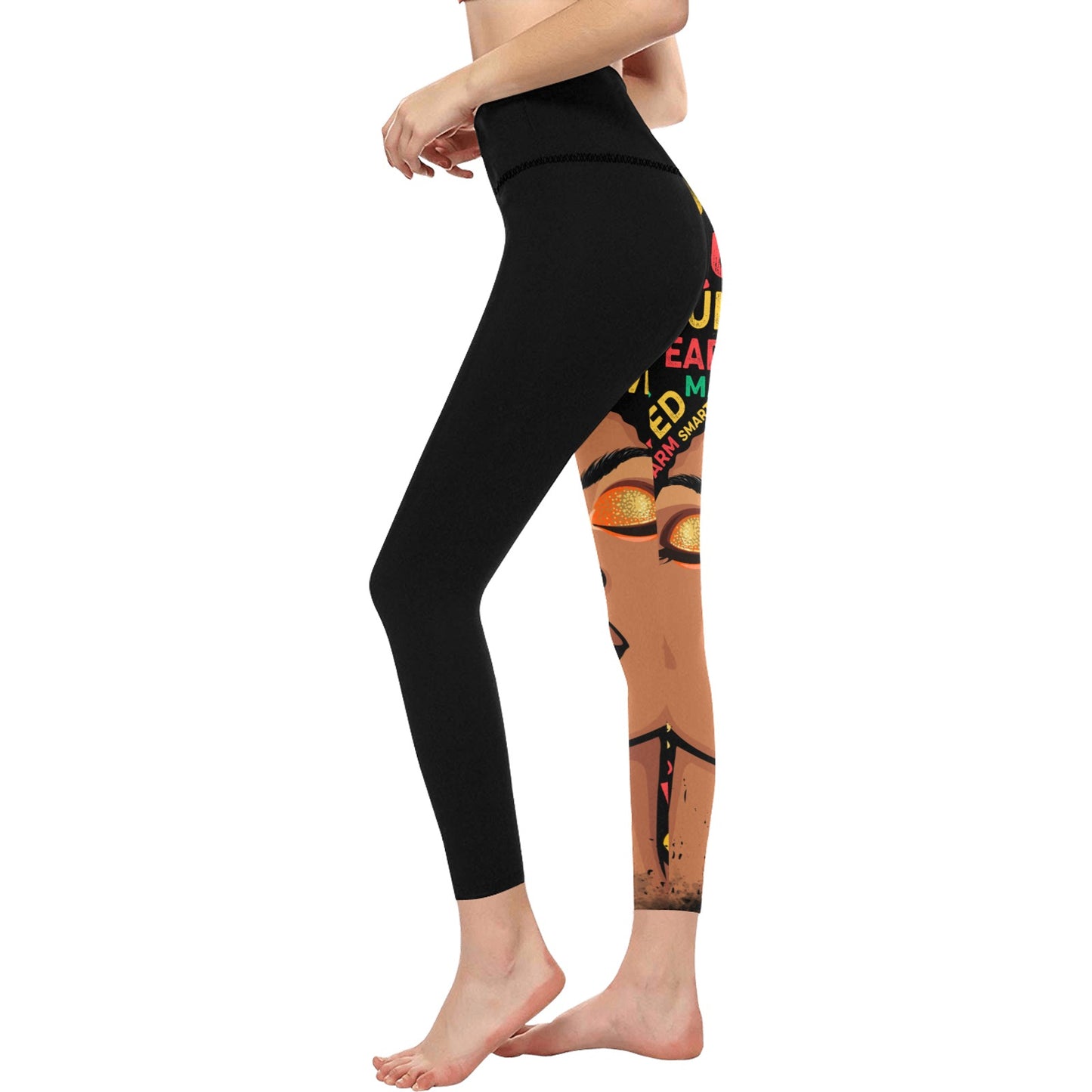 Juneteenth Leggings Women's High-Waisted Leggings (Model L36)