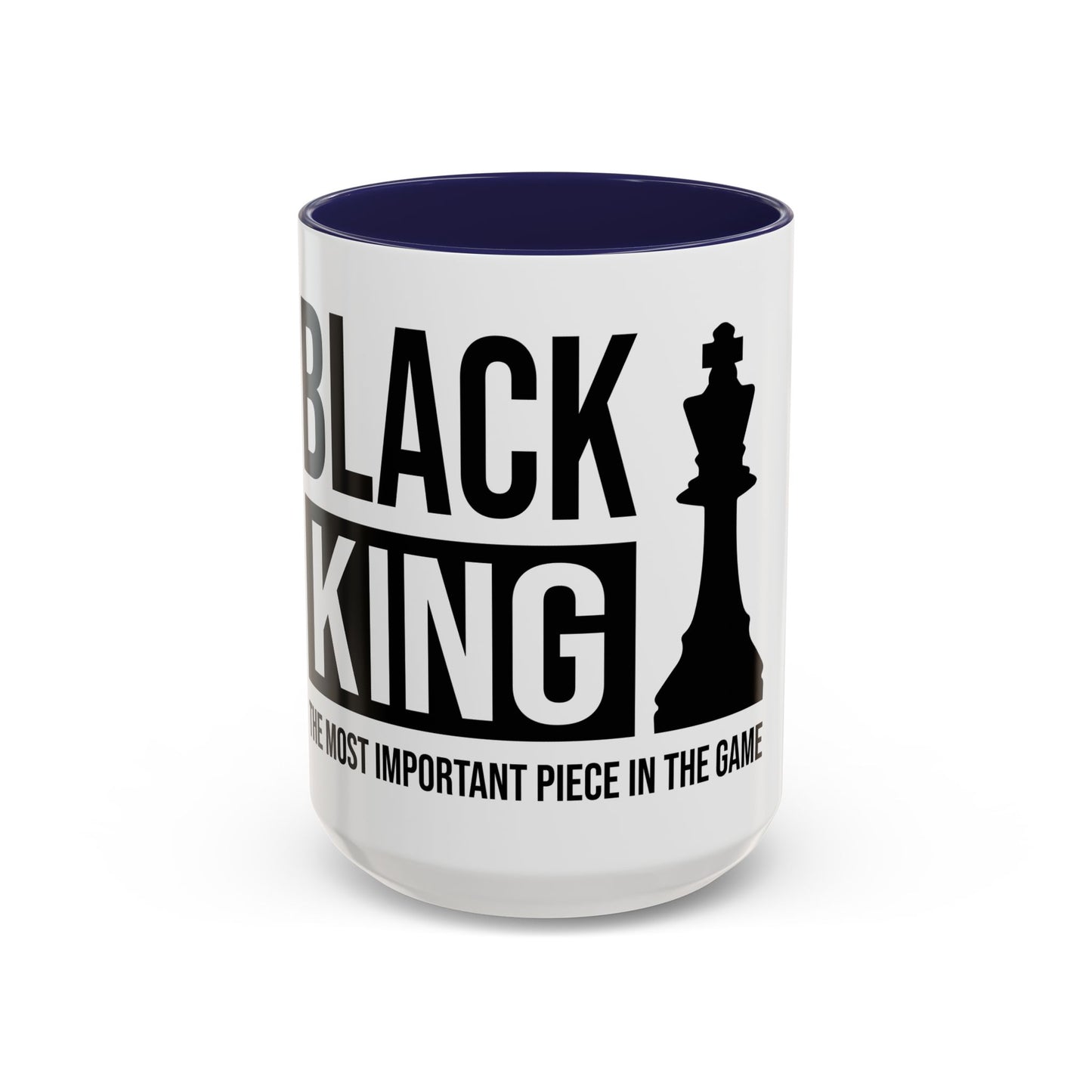 Black King Accent Coffee Mug - Important Piece in the Game