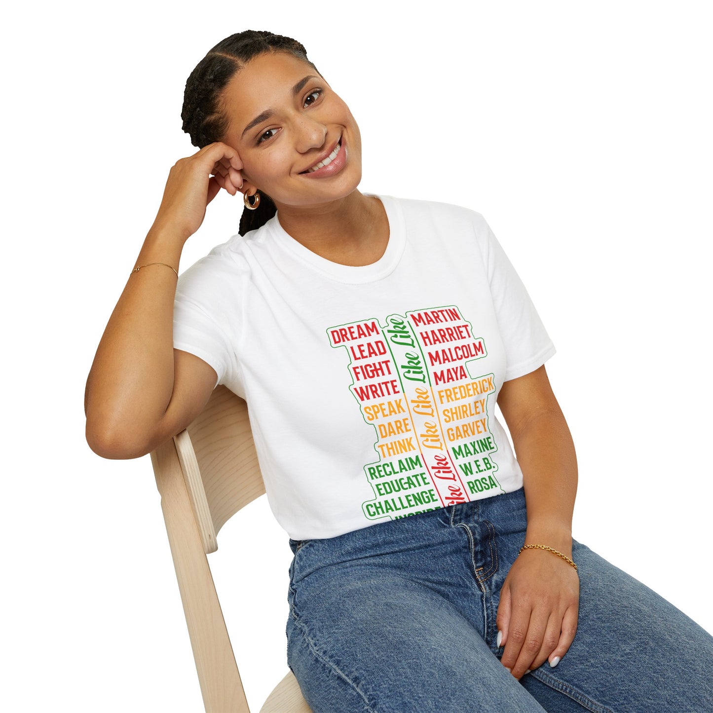 Empowerment Unisex Softstyle T-Shirt - Inspire, Educate, Celebrate, Activism, Black History, Equality