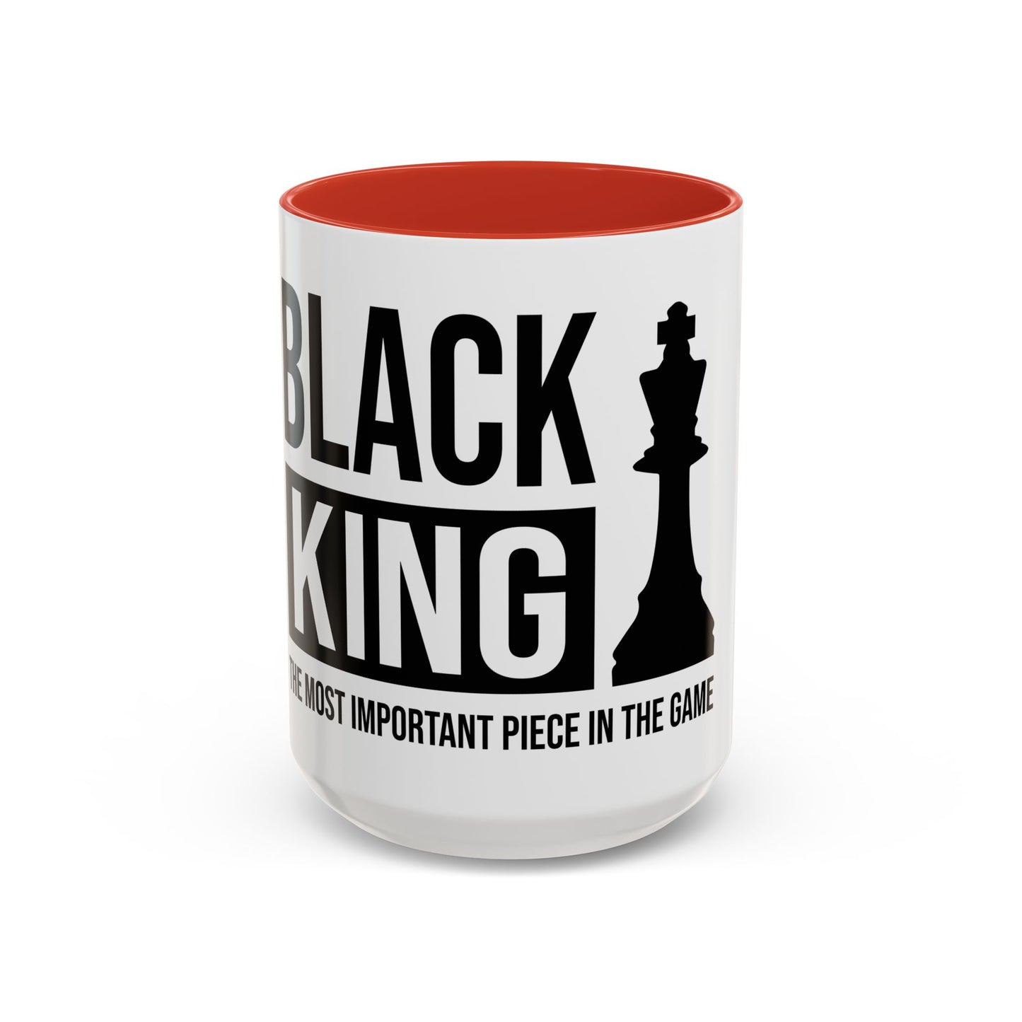 Black King Accent Coffee Mug - Important Piece in the Game