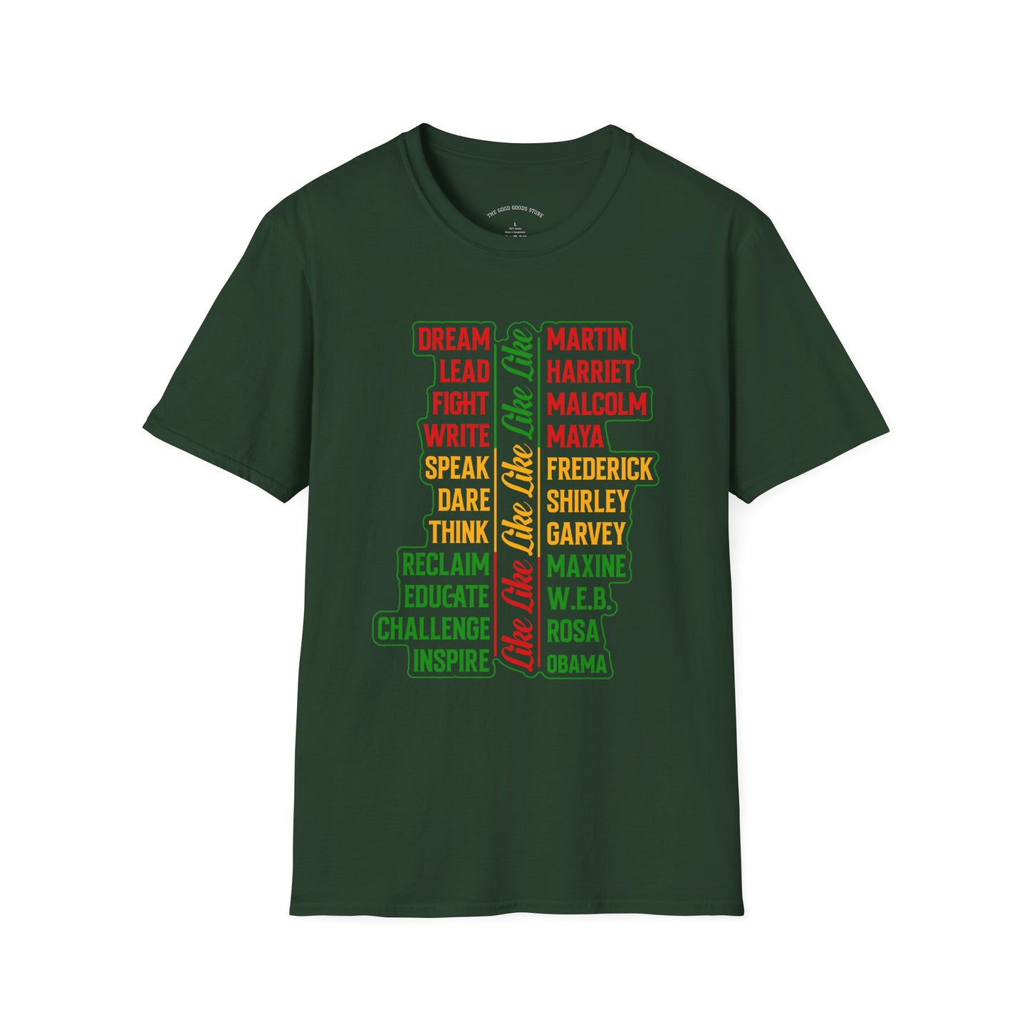 Empowerment Unisex Softstyle T-Shirt - Inspire, Educate, Celebrate, Activism, Black History, Equality
