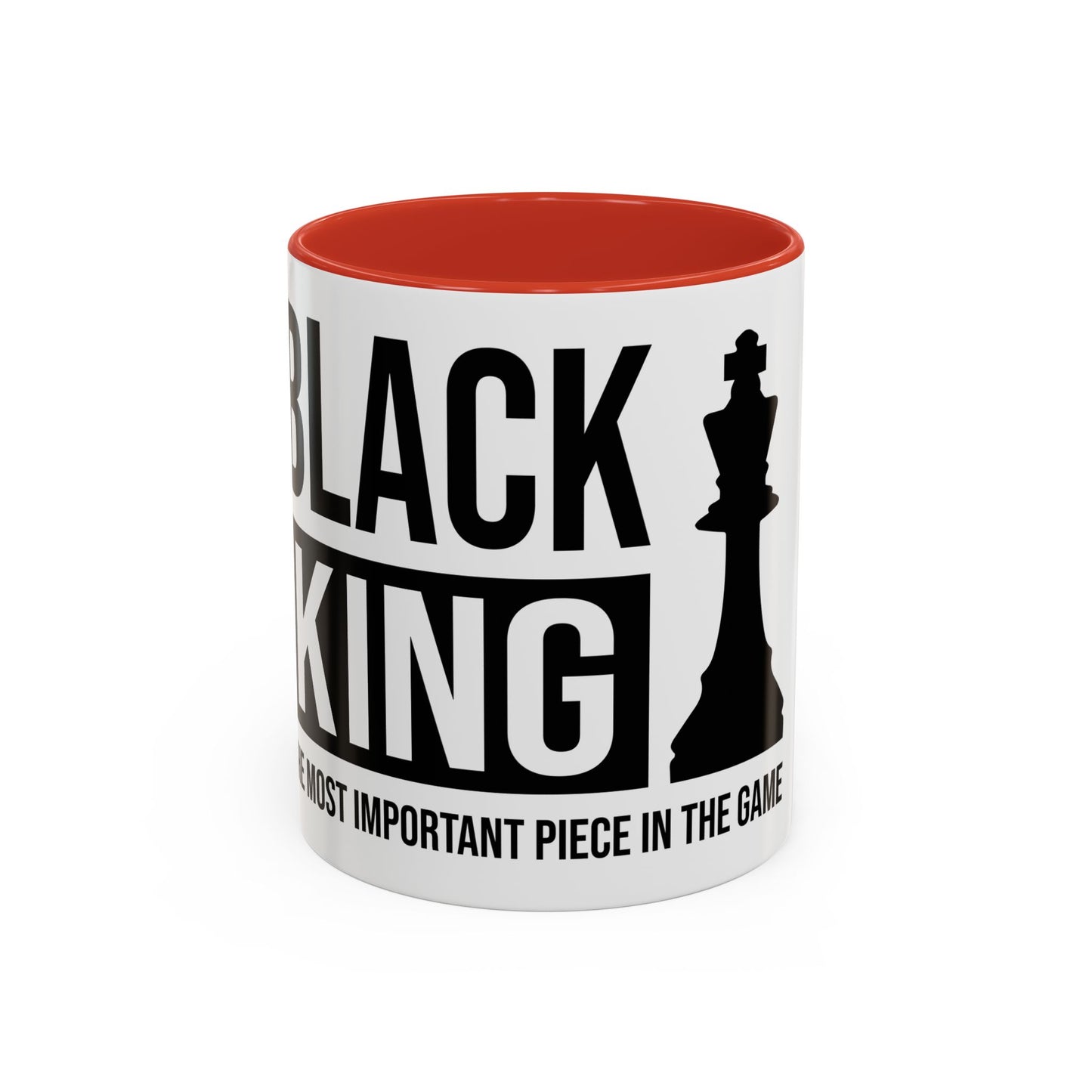 Black King Accent Coffee Mug - Important Piece in the Game