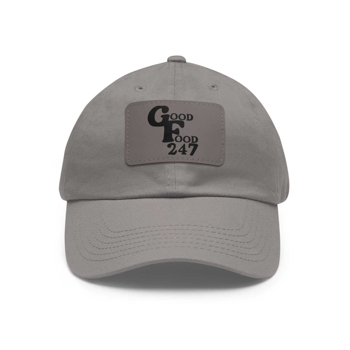 Good Food 247  Hat with Leather Patch - Stylish & Casual Cap