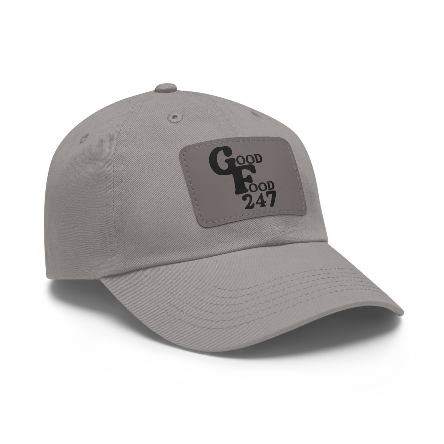 Good Food 247  Hat with Leather Patch - Stylish & Casual Cap