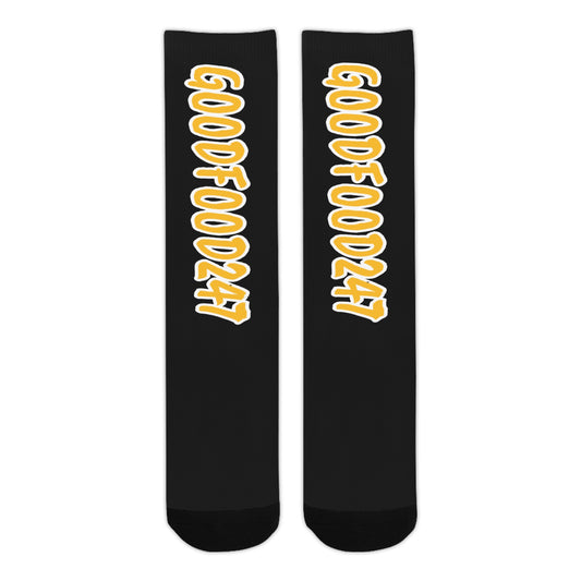 GOODFOOD247 SOCKS Sublimated Crew Socks(Made in USA)