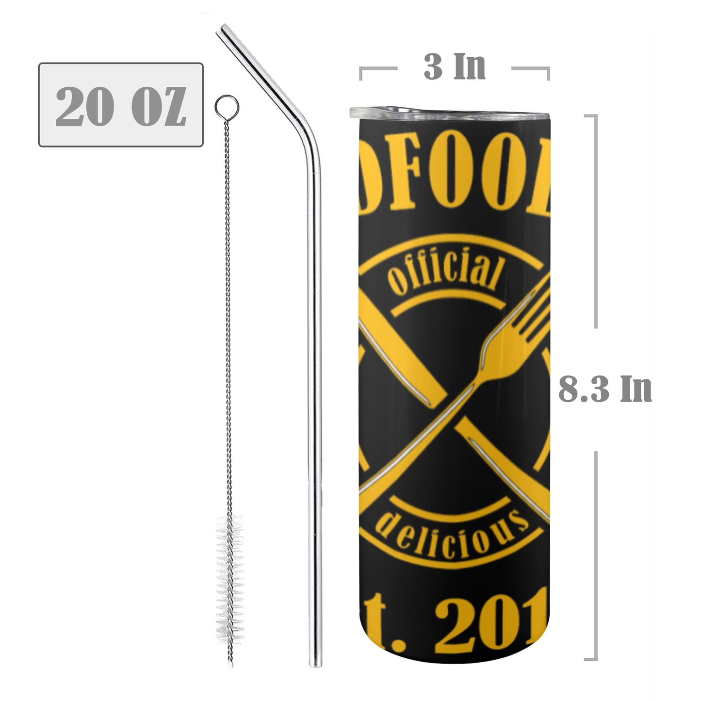 GOODFOOD247 SKINNY TUMBLER